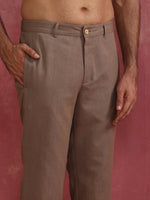Thumbnail for trueBrowns Men's Grey Cotton Twill Pants - Distacart