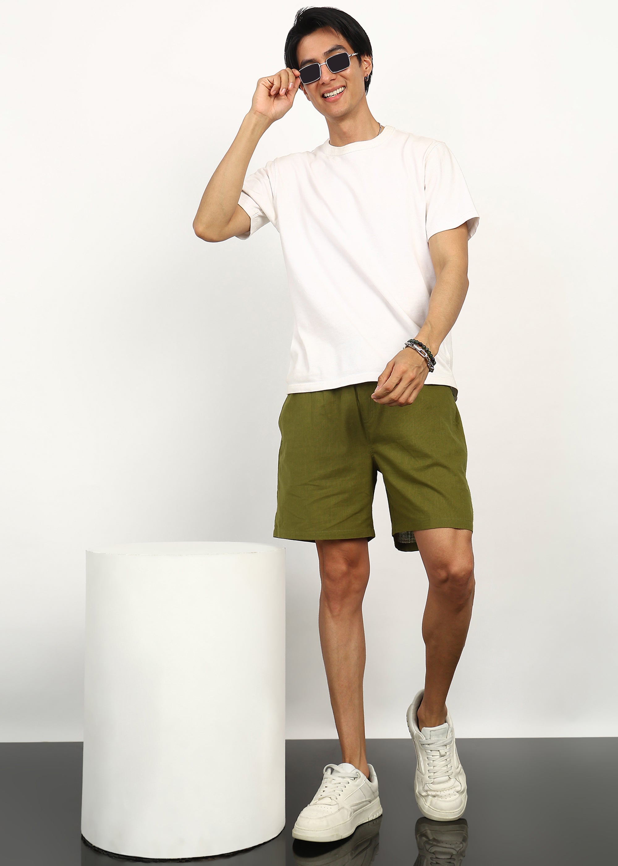 Fabmade Olive Ease Shorts - Distacart