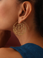 Thumbnail for trueBrowns Brass Circular Swirl Earrings - Distacart