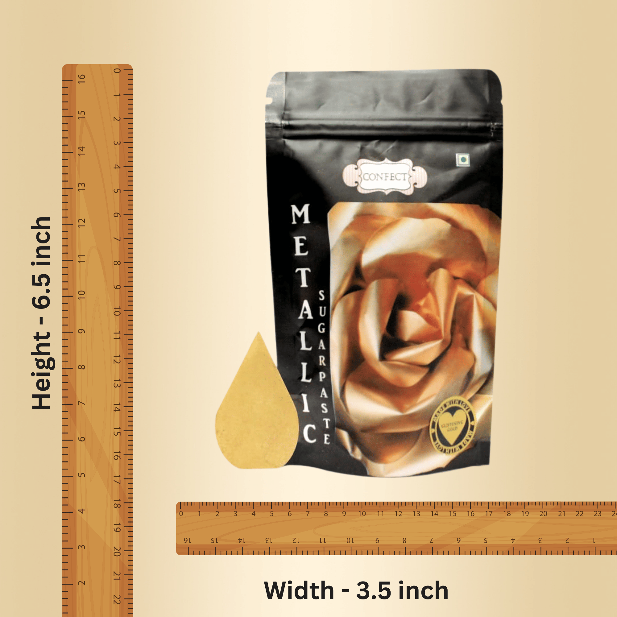 confect glistening gold sugar paste br b 900 gms b