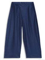 Thumbnail for Ahalyaa Girls Navy Blue Velvet Angrakha Gotta Patti Kids Kurta with Palazzos - Distacart