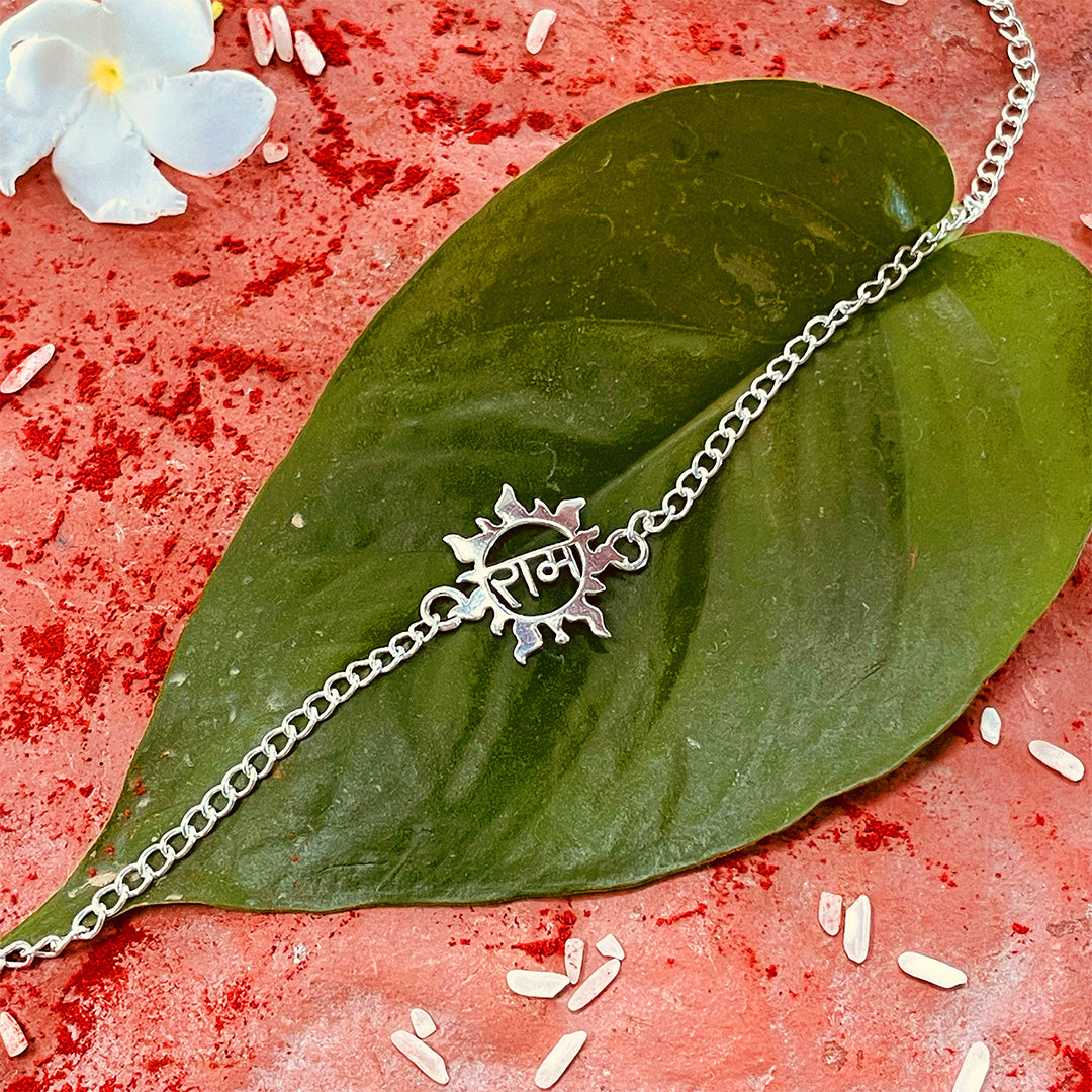 trueBrowns 925 Sterling Silver Ram Silver Chain Rakhi - Distacart