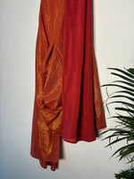 Thumbnail for trueBrowns Rust Metallic Saree