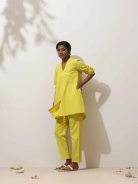 Thumbnail for trueBrowns Lime Cotton Linen Co-Ord Set