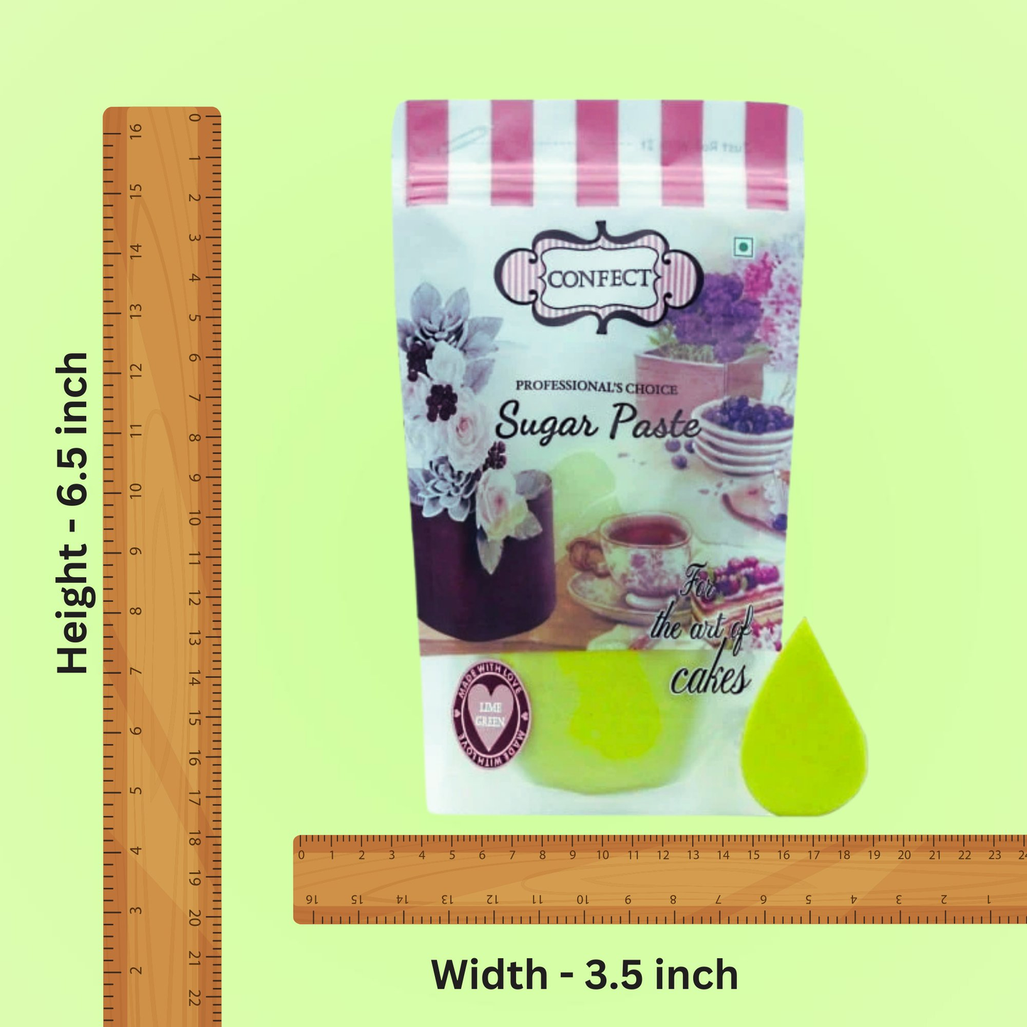 confect lime green sugarpaste br b 1 kg b
