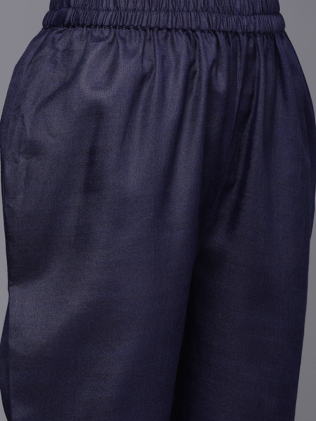 Varanga Women Solid Round Neck Yoke Kurta Paired With Tonal Bottom And Contrast Dupatta - Distacart