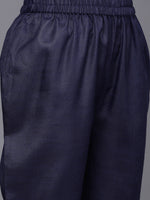 Thumbnail for Varanga Women Solid Round Neck Yoke Kurta Paired With Tonal Bottom And Contrast Dupatta - Distacart