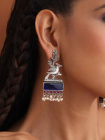 Thumbnail for trueBrowns Silver Tone Bird Earrings - Distacart