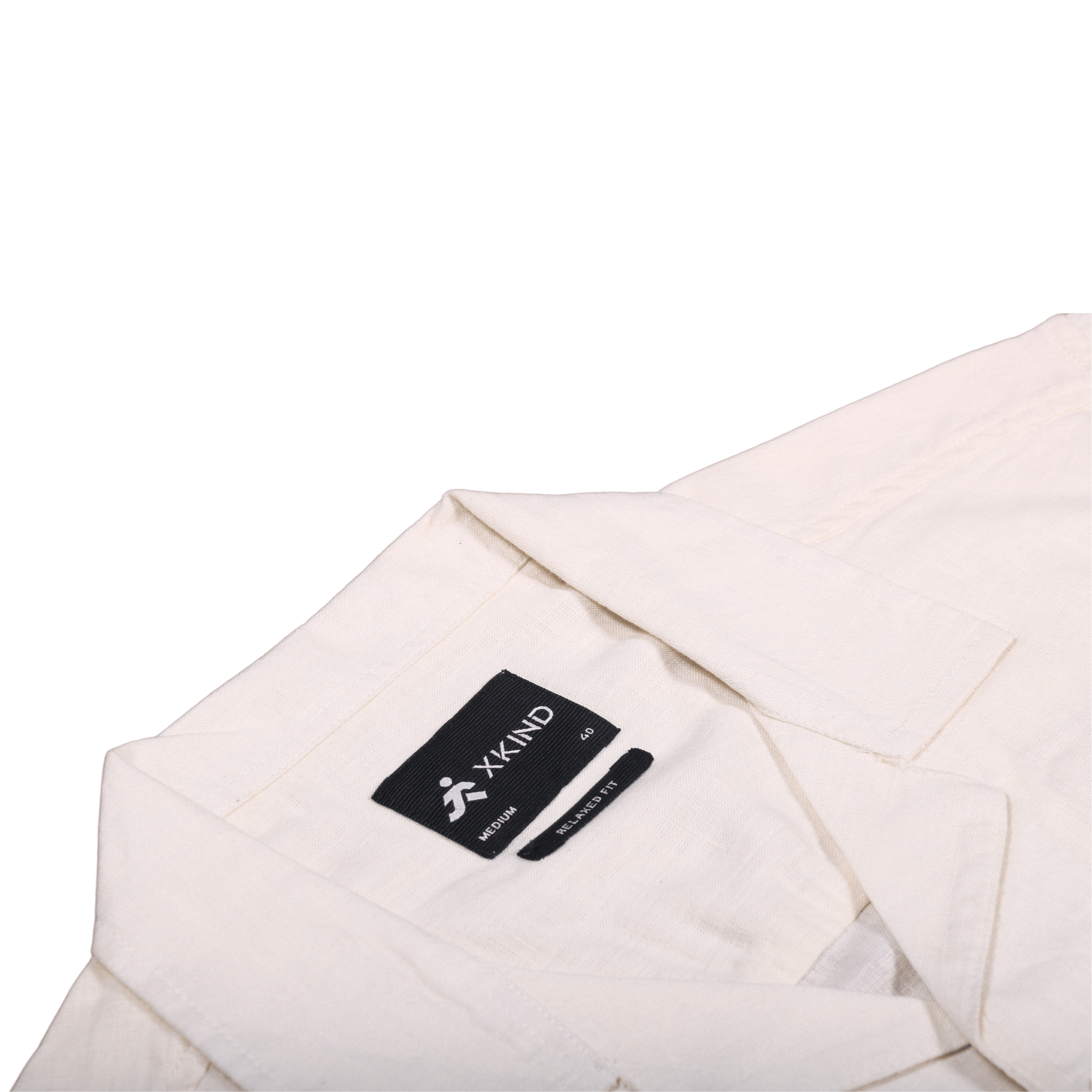 Xkind Tiger Printed Natural Linen Relaxed Fit Shirt
