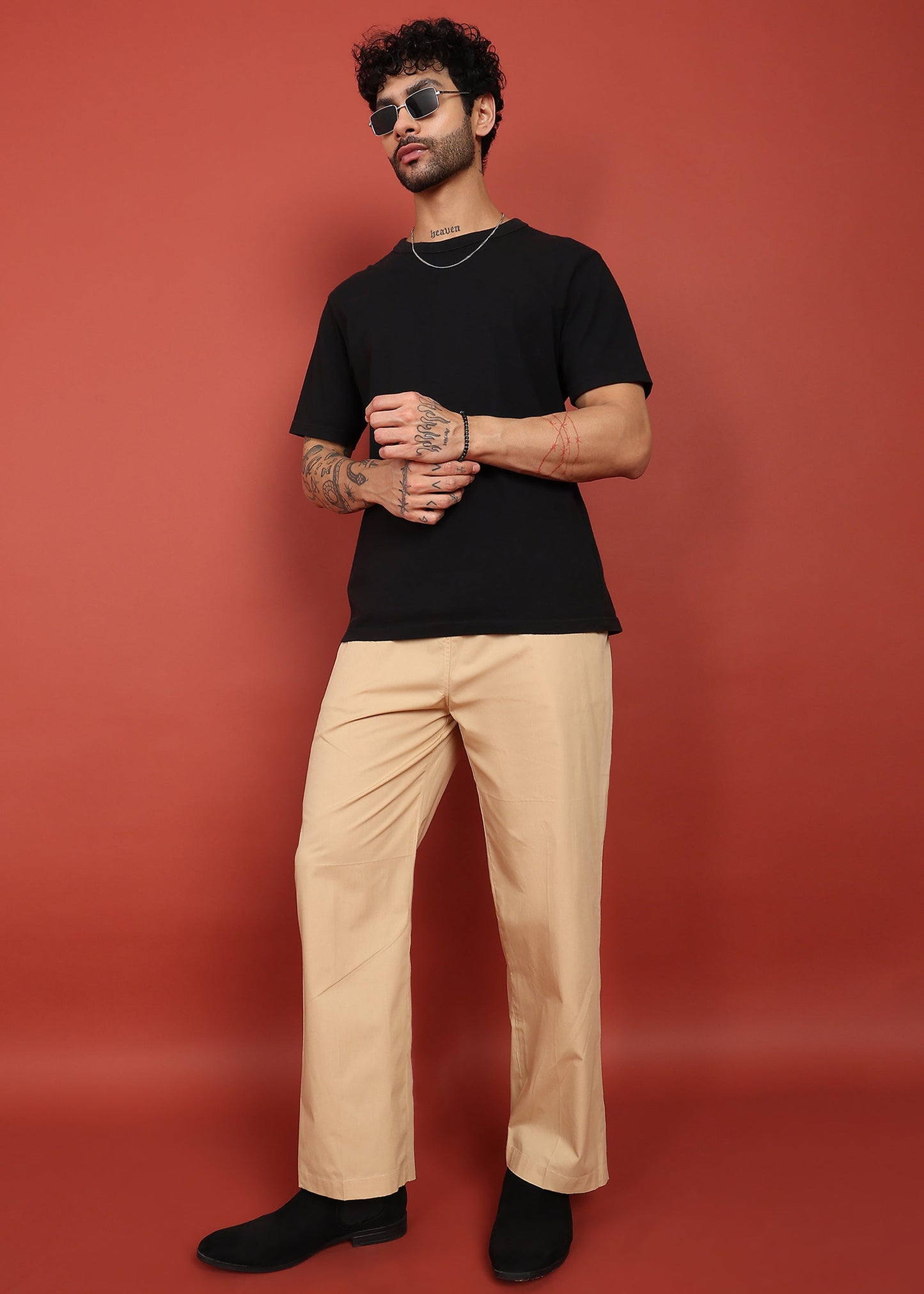 Fabmade Desert Sand Relaxed Fit Pyjama - Distacart