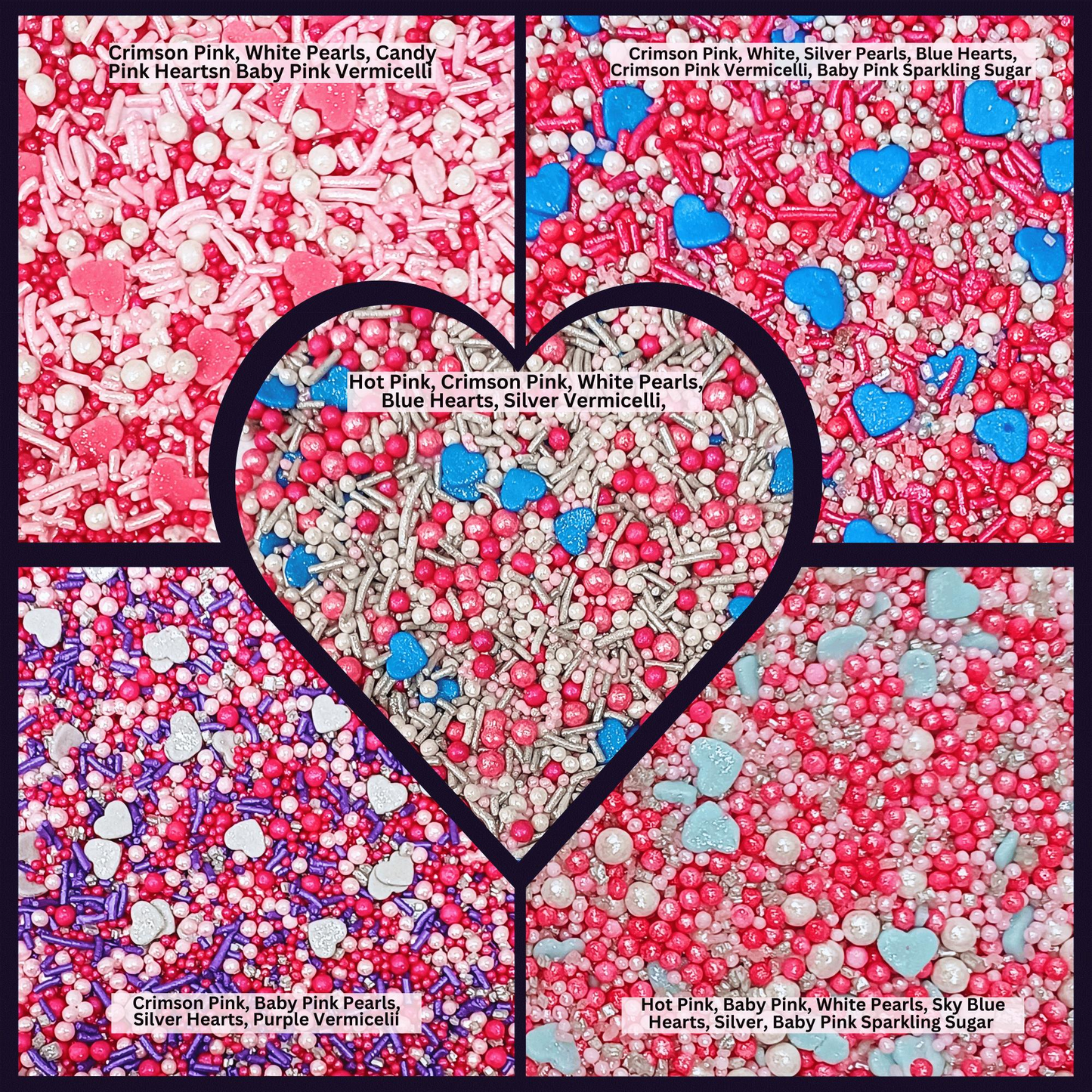 valentine sprinkles vs multipack 16 100 gms