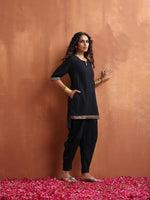 Thumbnail for trueBrowns Black Cotton Co-ord Set