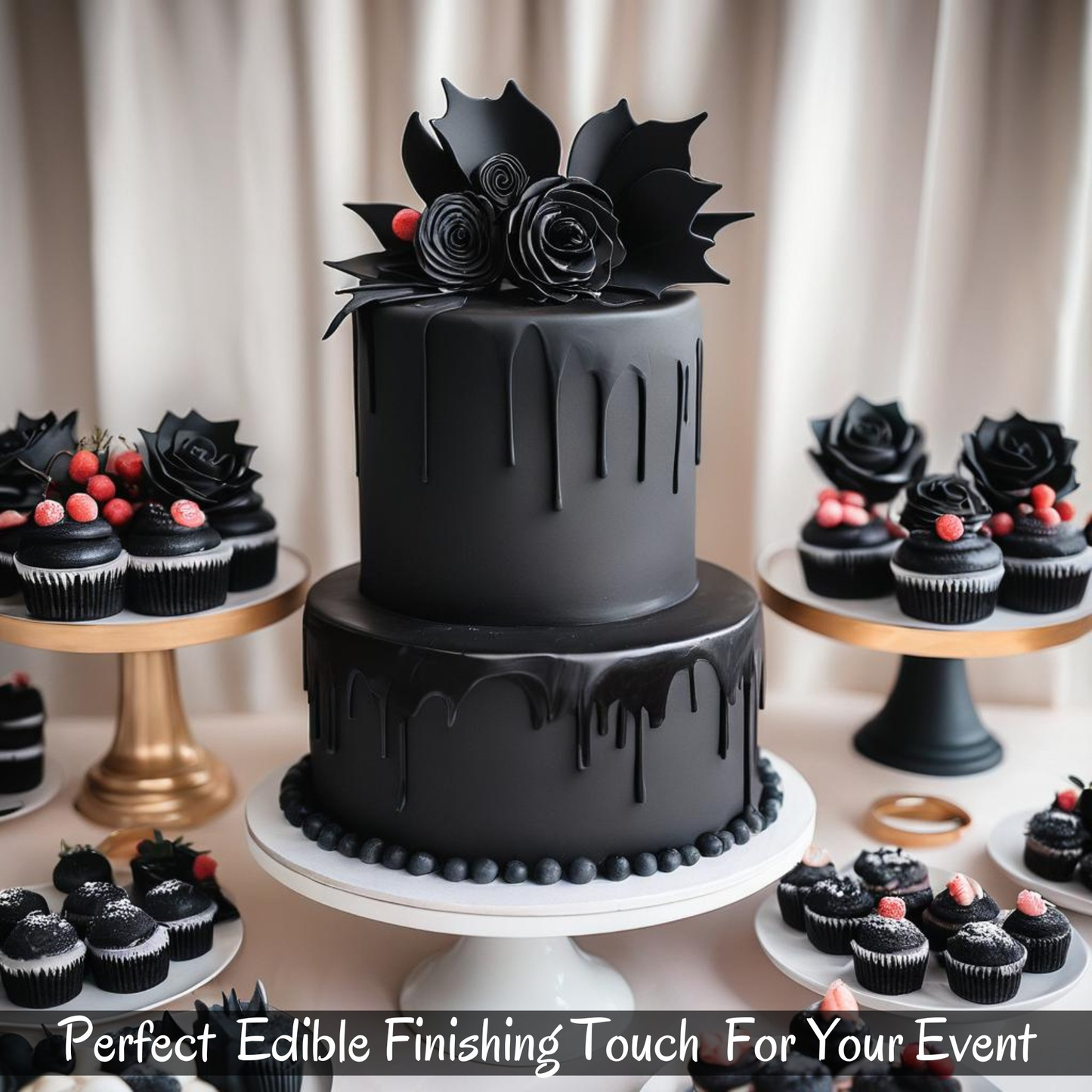 black fondant edible sugarpaste 1kg