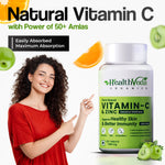 Thumbnail for Health Veda Organics Natural Vitamin C Tablets For Skin & Health - Distacart