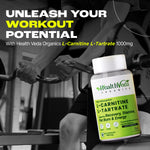 Thumbnail for Health Veda Organics L Carnitine L-Tartrate Veg Capsules - Distacart