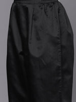 Thumbnail for Ahalyaa Unstitched Black Dress Material - Distacart