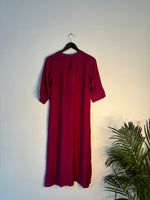 Thumbnail for trueBrowns Pink Muslin Long Kurta