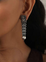Thumbnail for trueBrowns Silver Tone Flamingo Dangle Earrings - Distacart