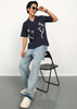 Fabmade Midnight Bloom Linen Shirt - Distacart