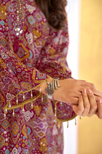 Thumbnail for BulBul Pratiksha Red Co-Ord Set