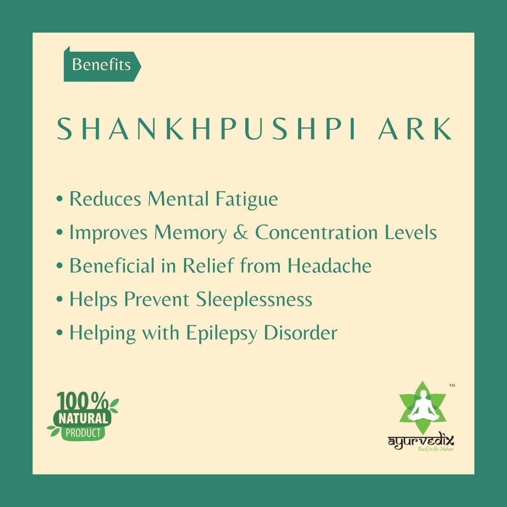 Ayurvedix Shankhpushpi Ark - Distacart