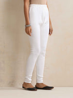 Thumbnail for trueBrowns White Woollen Leggings