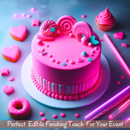 confect neon pink sugarpaste br b 250 gms b