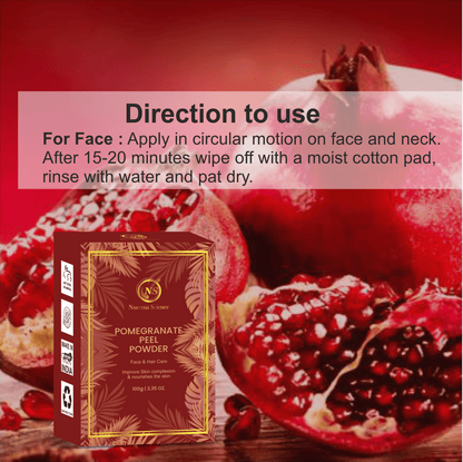 Nuerma Science Pomegranate Peel Organic Powder For Skin & Hair - Distacart