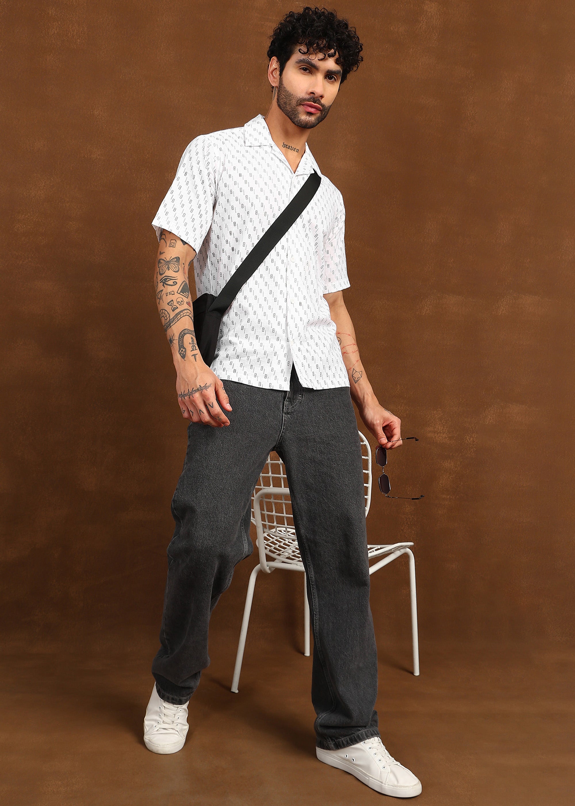 Fabmade Urban Dot Linen Shirt - Distacart