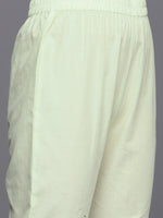 Thumbnail for Varanga Women Green Thread And Sequins Embroidered Kurta With Tonal Bottom And Dupatta - Distacart