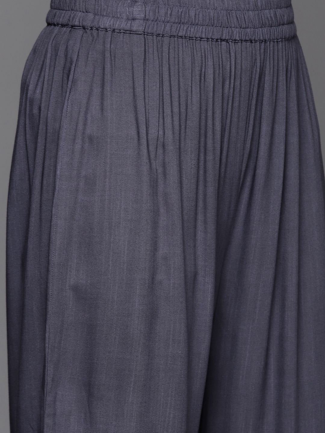 Varanga Women Violet Sequin Embellished V-Neck A-Line Kurta Paired With Tonal Bottom Amd Dupatta - Distacart