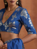Thumbnail for trueBrowns Blue Metallic Blouse