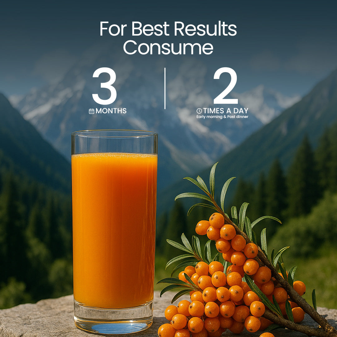 consume two time sea buckthorn juice
