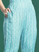 Thumbnail for Indo Era Floral Printed Kurta with Trousers & Dupatta