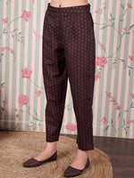 Thumbnail for Ode by House of Pataudi Floral Printed Regular Pure Cotton Kurta with Trousers & Dupatta - Distacart