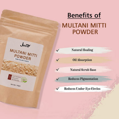 Jeva Multani Mitti Powder Face Pack - Dista