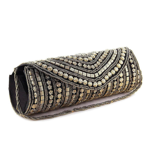 Joban Fashion Bridal Hand Clutch For Women & Young Girls - Black - Dista
