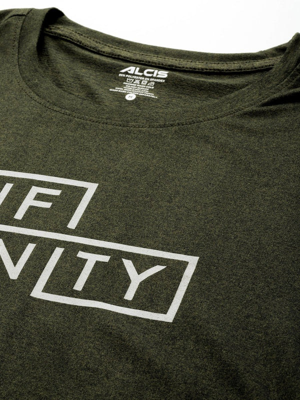 Alcis Typography Printed Anti Static Slim Fit T-shirt - Distacart