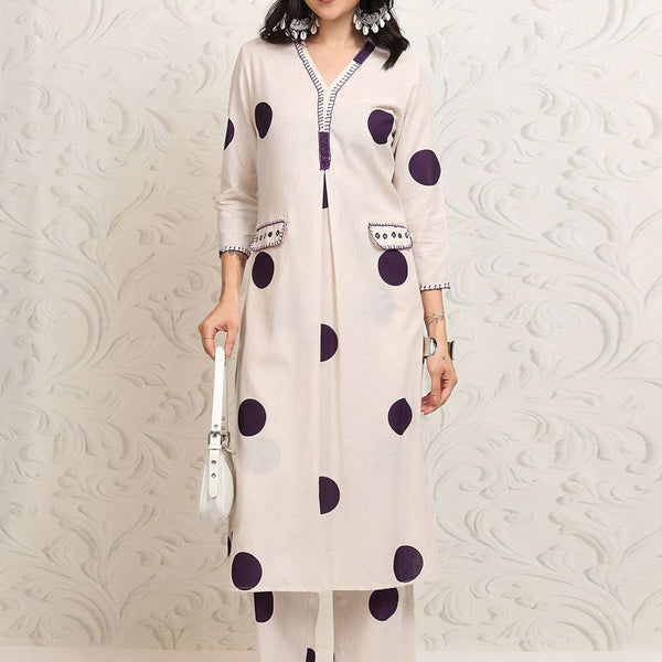 Vishudh Women Ethnic Motifs Printed Regular Kurta with Palazzos - Distacart