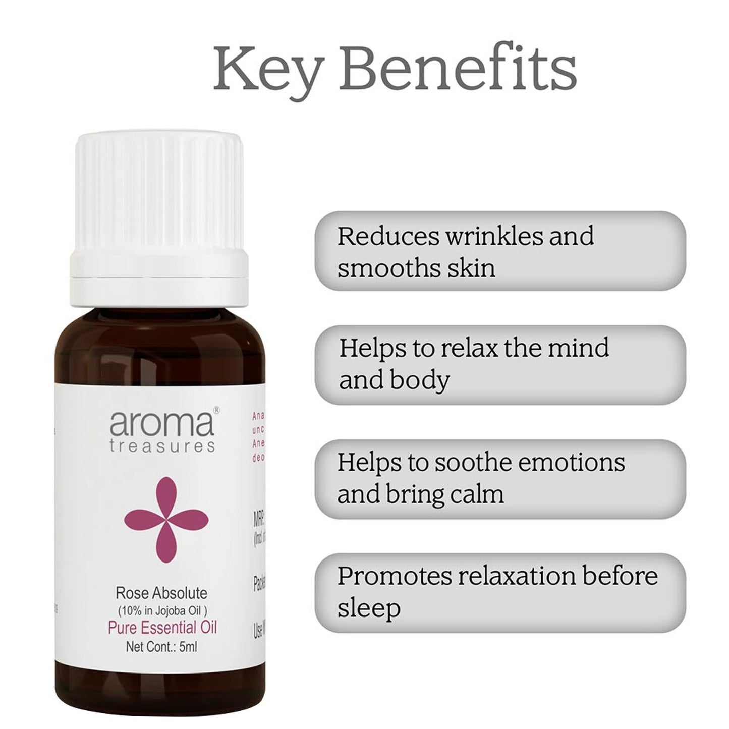 Aroma Treasures Rose Absolute Pure Essential Oil - Distacart