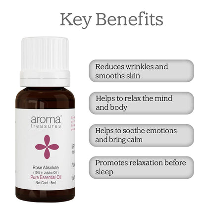 Aroma Treasures Rose Absolute Pure Essential Oil - Distacart