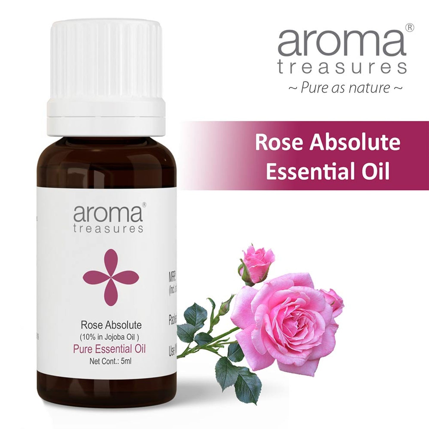 Aroma Treasures Rose Absolute Pure Essential Oil - Distacart