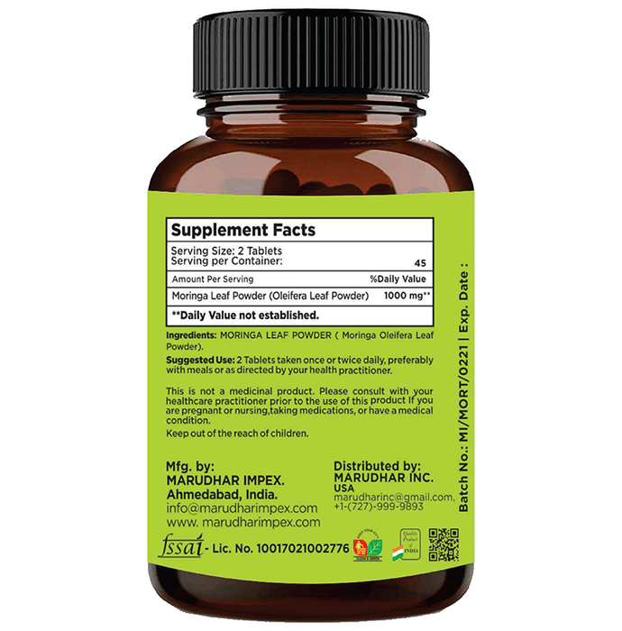 Minature 100% Natural Moringa Leaf Tablet