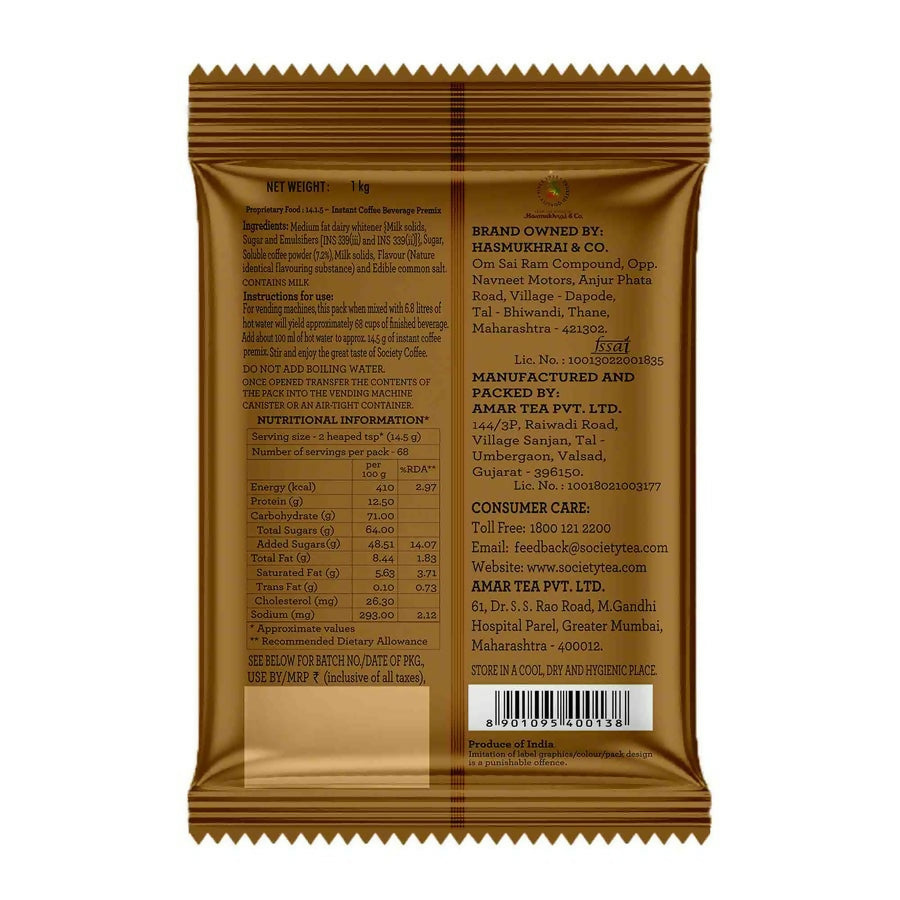 Society Coffee Premix Pouch