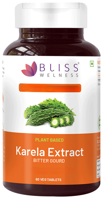 Bliss Welness Antioxidant Karela Extract Veg Tablet - Distacart