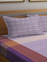 Thumbnail for Arrabi Multicoloured 300 TC Super King Ethnic Motifs Cotton Bedsheet with 2 Pillow Covers - Distacart