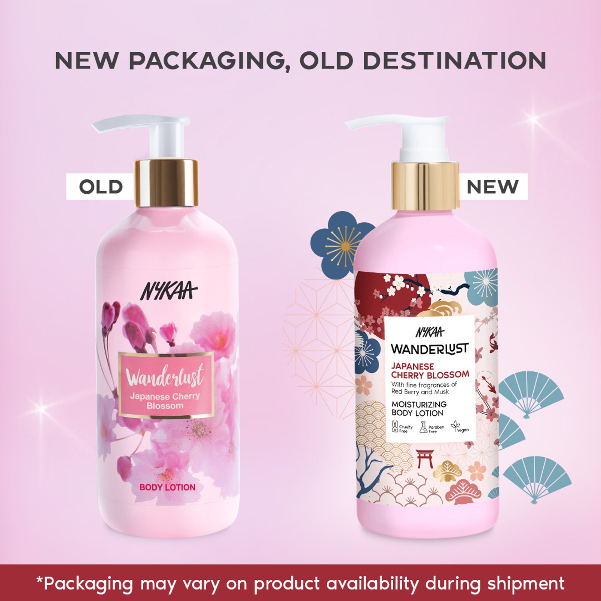 Wanderlust Moisturizing Body Lotion - Japanese Cherry Blossom - Distacart