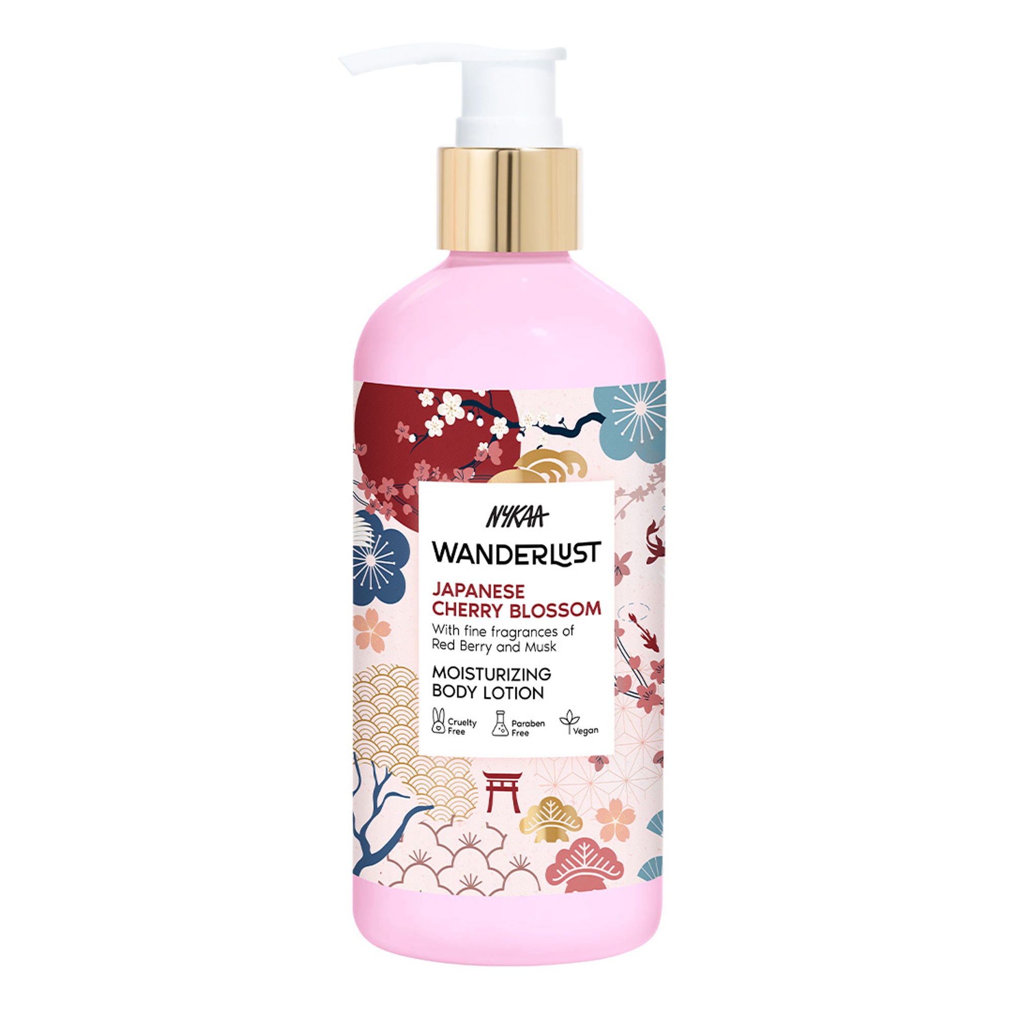 Wanderlust Moisturizing Body Lotion - Japanese Cherry Blossom - Distacart