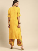 Thumbnail for All About You Women Yellow Printed Kurta with Palazzos - Distacart