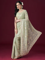 Thumbnail for kasee Embellished Sequinned Saree